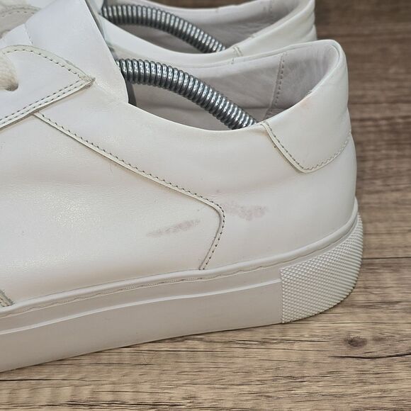 Beckett Simonon Garcia Men's Size 13 White Leather Sneakers (MSRP $179) - Picture 4 of 10